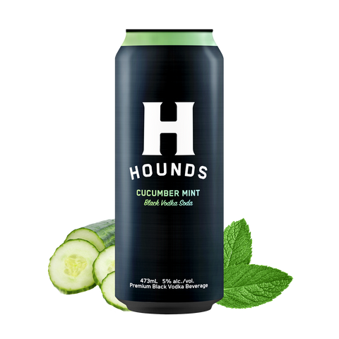 Hounds Black Vodka Soda – Cucumber Mint