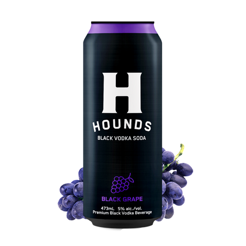 Hounds Black Vodka Soda - Black Grape