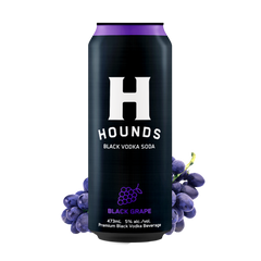 Hounds Black Vodka Soda - Black Grape